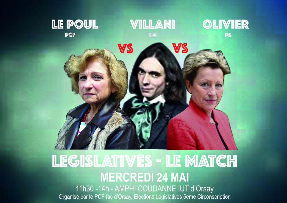 Débat avec les candidats de la 5e à la Fac d'Orsay
